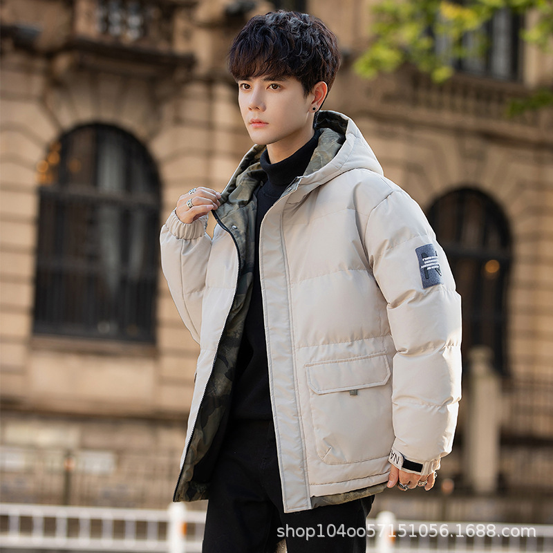 Fuente seleccionada 2023 nueva chaqueta de trabajo de hombre con capuzas de algodón de hombre grueso chaqueta de algodón de moda universal