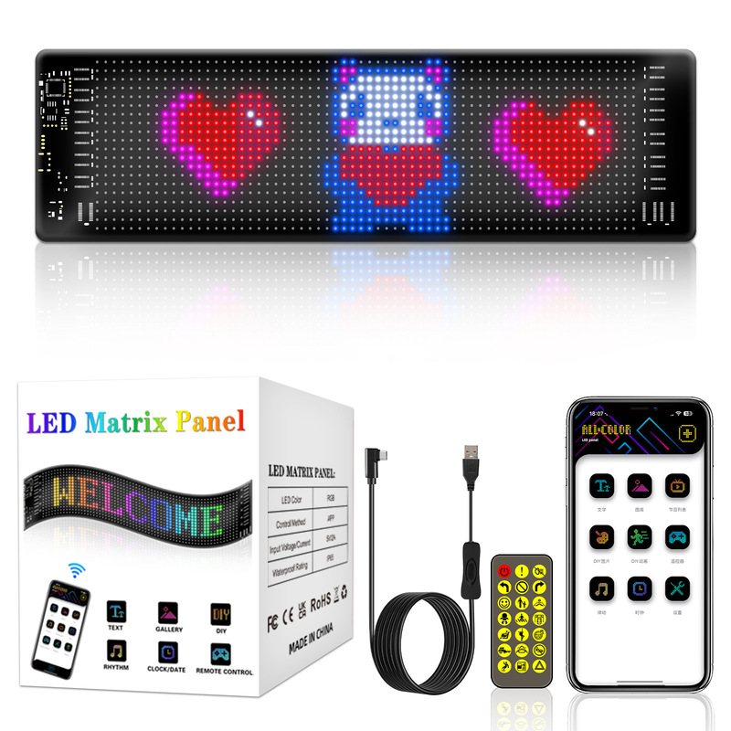 LEDフレキシブルディスプレイスマート車載広告スクリーンフルカラースマート車はクロスボーダー爆発ソフトスクリーンディスプレイを貼り付けます。|undefined