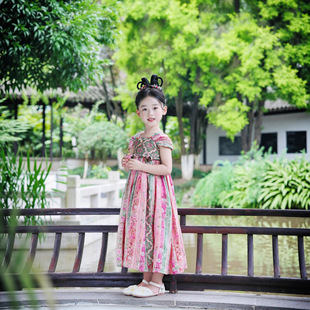 Nanyin Youyou Girls' Tang Style Suspender Dress 2025 Summer New Children's Hanfu Sleeveless Dress Yirun Factory Store
