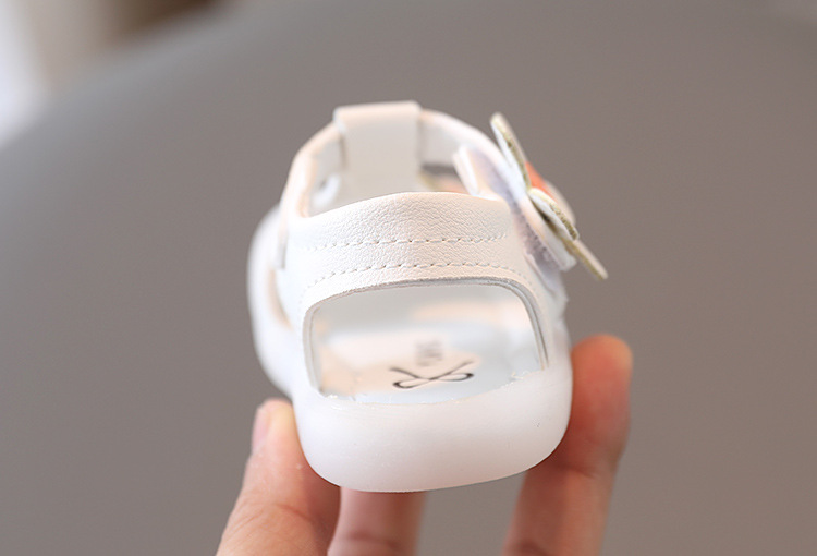 2022 Neue Sandalen Baotou 1-2 Jahre alt Weiche Sohle Anti Rutsch Walking Kleine Prinzessin Mädchen Babyschuhe_voghion.com