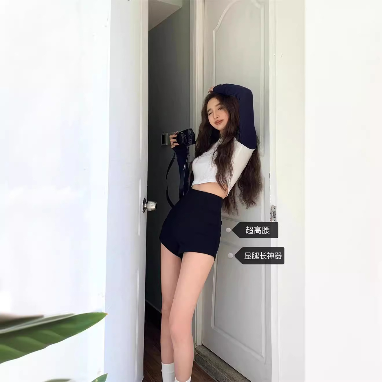 黑色高腰显瘦女团超短裤女夏季美式辣妹紧身包臀裤性感热裤短裤子