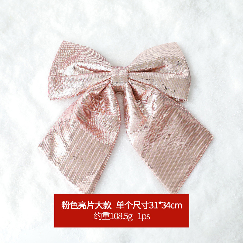 クリスマスの装飾品のスパンコールの大きい蝶結びは卸売りできます。|undefined