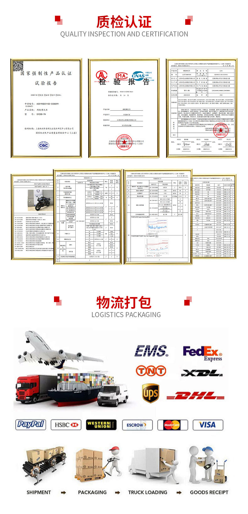 Foreign Trade Cross-Border Export of New Models of Motorcycles, Scooters, Fuel-Powered Vehicles, and Motorcycles for Men and Women
