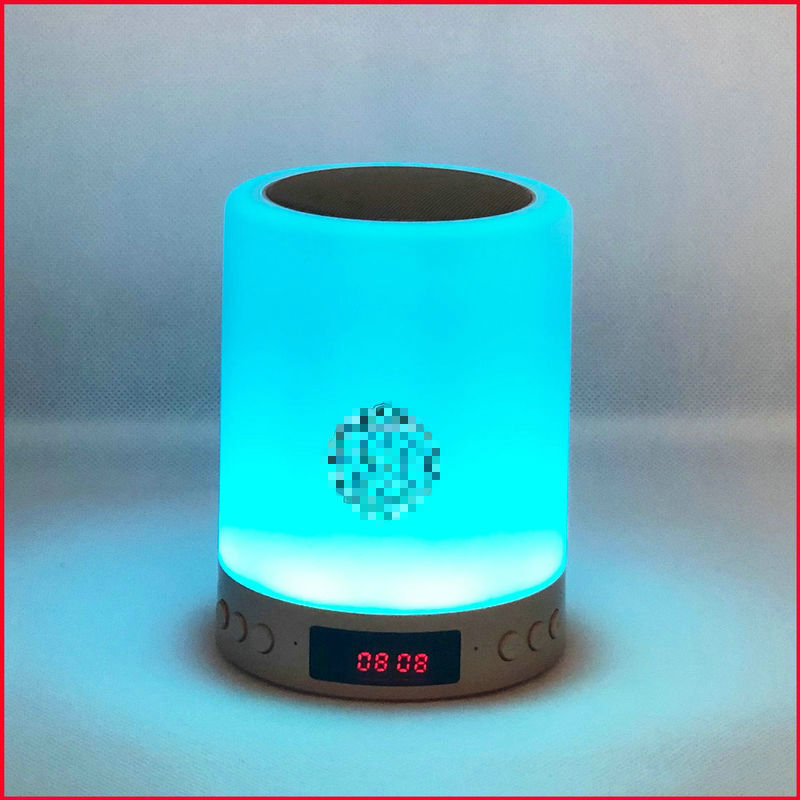 国境を越えた七彩雰囲気小夜灯デスクトップ無線bluetooth電気スタンドSQ122Aアラブapp制御音響|undefined