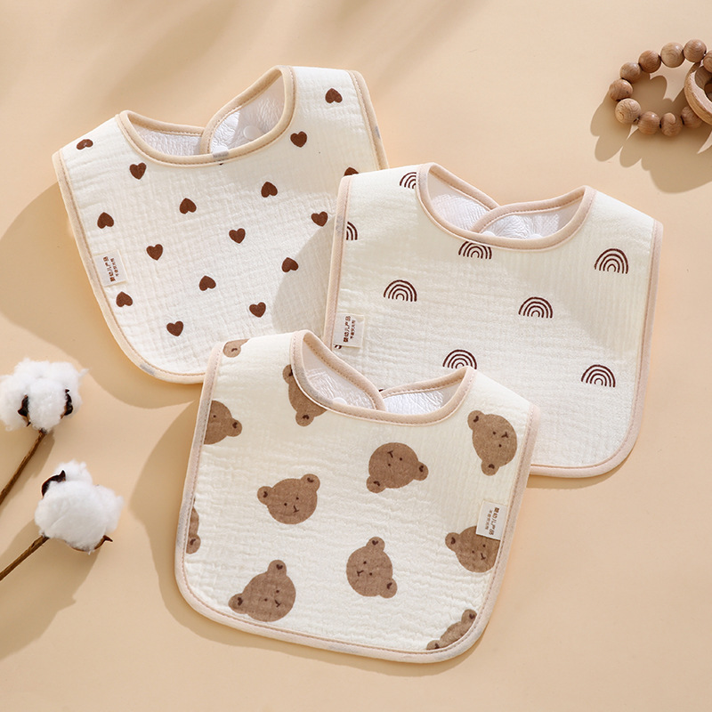 Waterproof U-shaped Baby Bib Bib Pure Cotton Class A Newborn Spit Towel Super Soft Breathable Washable Gauze for Men and Women