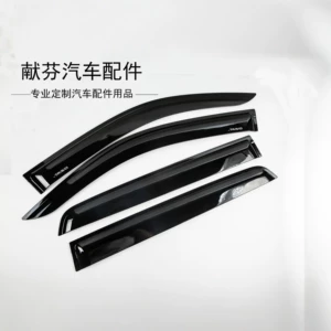 26TRAVO car window rain visors, sun and rain shields, door and window rain guards, custom-fit exterior modification accessories