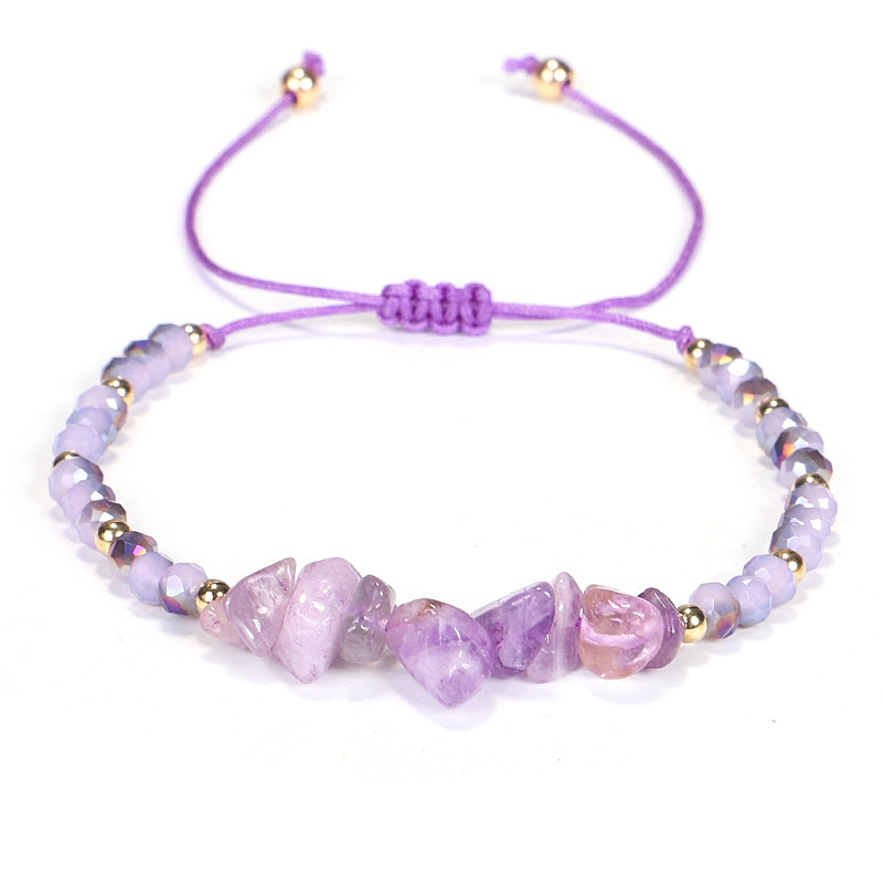 Natural Stone Chain Material 1 Piece Quantity Classic Style Geometric Artificial Crystal Wholesale Bracelets