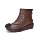 以一 Демисезонные этнические комфортные удерживающие тепло короткие сапоги для отдыха для матери, этнический стиль, мягкая подошва