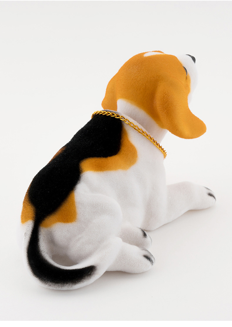 Shake head dog car ornaments simulation shake head doll jewelry car resin shake head dog car spring dog wholesale