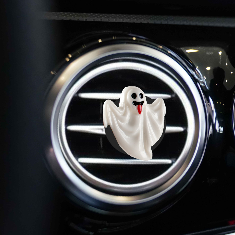 Salidas de aire de Halloween de automóviles aromatizadas nuevas adorables y carnosas consola central de automóviles decoraciones de aire acondicionado