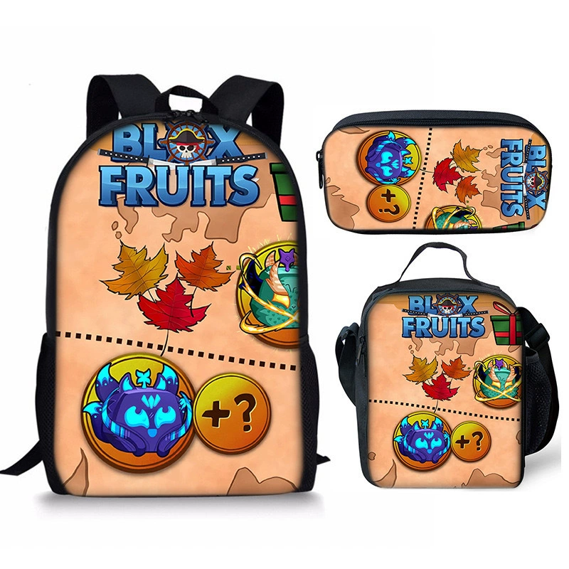Roblox Blox Fruits новый рюкзак с изображением самолёта, печатный рюкзак для учеников, детский рюкзак