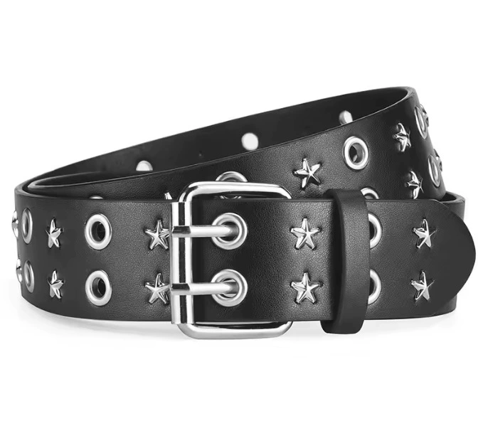 Ремень (Brand Universal) 110 см, чокеры и заклепки, европейский уличный стиль