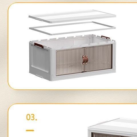 Fábrica directa sin instalación caja de almacenamiento plegable casera simple juguetes armario de almacenamiento caja de almacenamiento de bocadillos cocina plástico