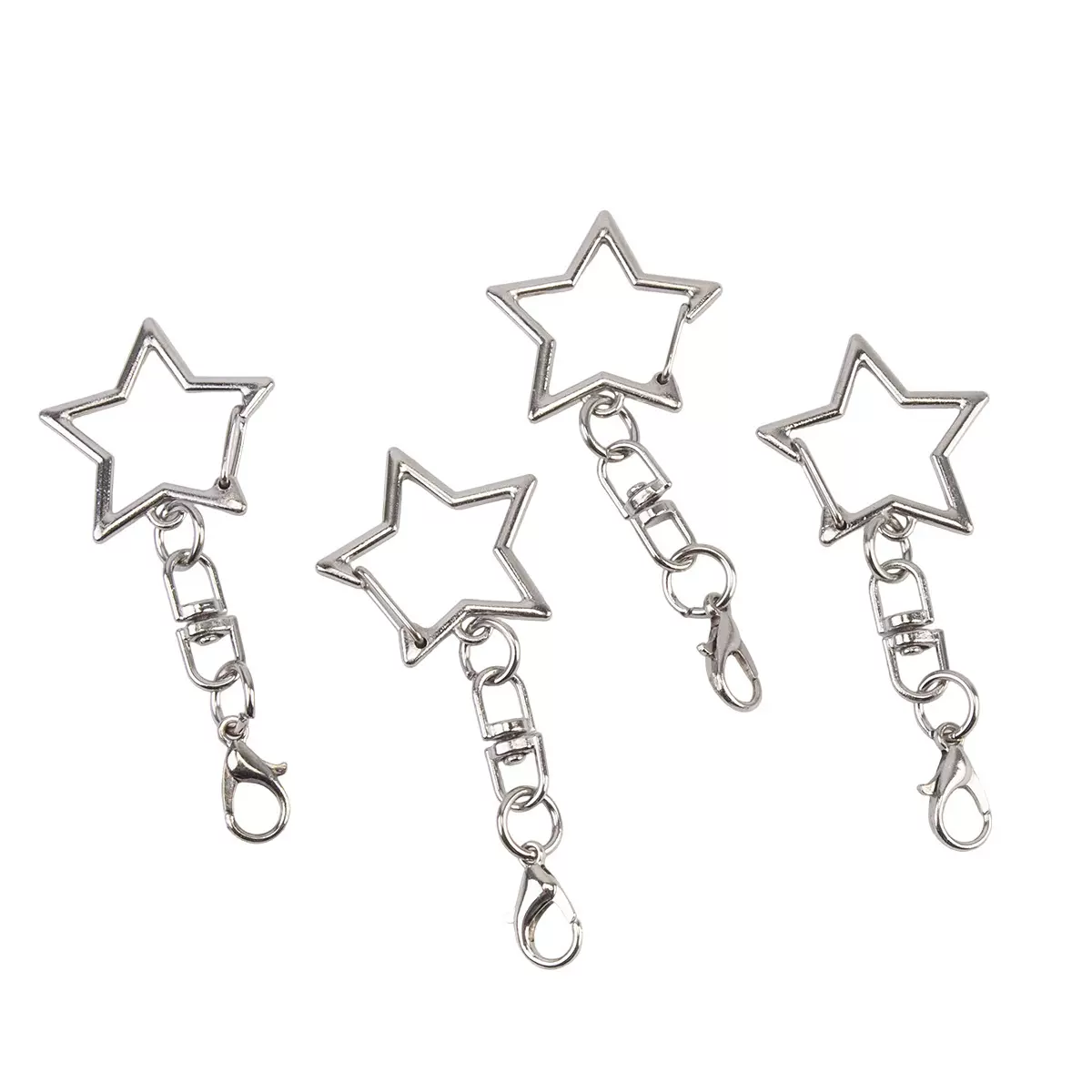 厂家直销五角星挂八字扣DIY饰品配件龙虾扣钥匙扣星星扣玩偶挂扣