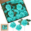 Cross -border gift box foam PE rose 25 /50 boxes installed with simulation fake flowers wedding decorative hand bouquet