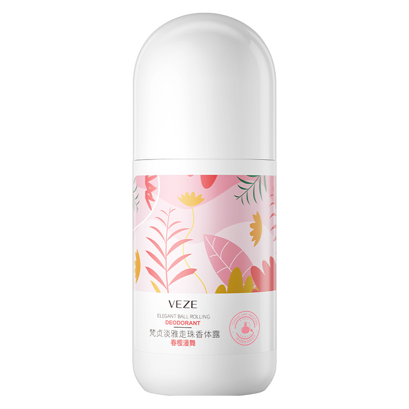 Loción de perfumes de perlas frescas, refrescante antitranspirante de larga duración, perfumes de bolas portátiles, loción antitranspirante.