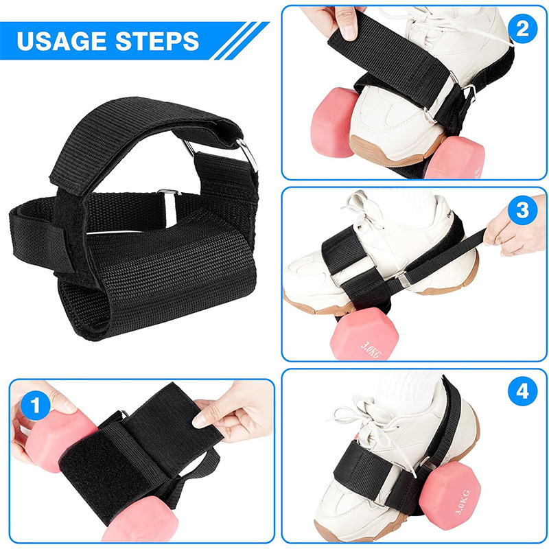 Levantamiento de pesas Correa con mancuernas peso ajustable tobillo correa de levantamiento de pesas correa de tobillo entrenamiento de fuerza correa de levantamiento de pesas