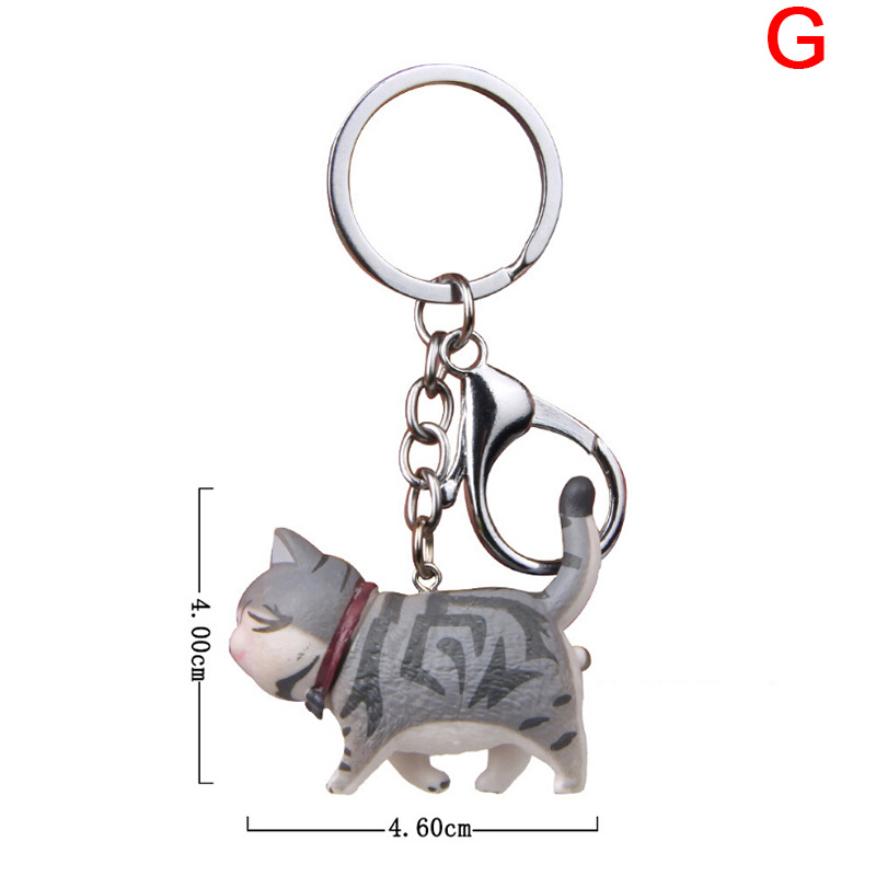 Unisex Gender Cute Style Cute Cat Metal Unisex Bag Pendant Keychain
