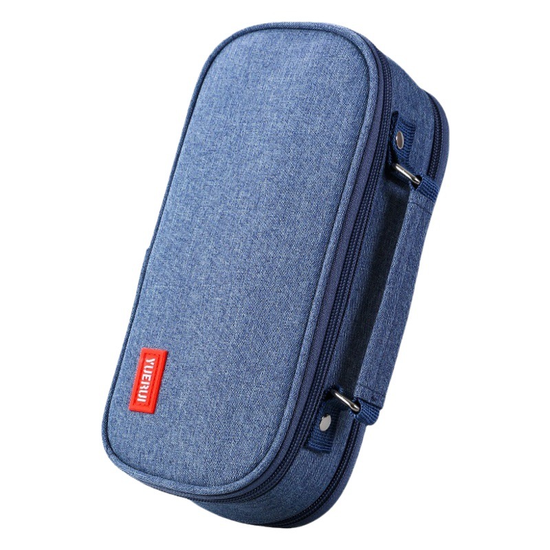 Caja de lápiz de estudiante de escuela secundaria de gran capacidad caja de lápiz simple de estudiante de alto aspecto caja de papelería multifuncional Almacenamiento de papelería de múltiples capas