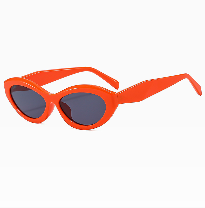 60g Weight Full Frame Glasses Structure Sunglasses Classification Ac, UV400 Protection Lens Material Cat Eye Glasses Style Outdoor, Travel Occasion Solid Color Pattern Women's Gender Simple Style, Streetwear Style Black Color Simple Style Streetwear Solid Color Ac UV400 Protection Cat Eye Full Frame Women's Sunglasses 9