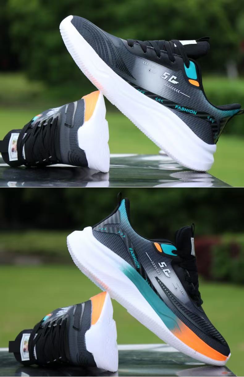 Men's For Spring Summer, Cross-border Soft-soled Running Comfortable And Breathable Student Mesh Men's Casual Shoes,_vogvips.com