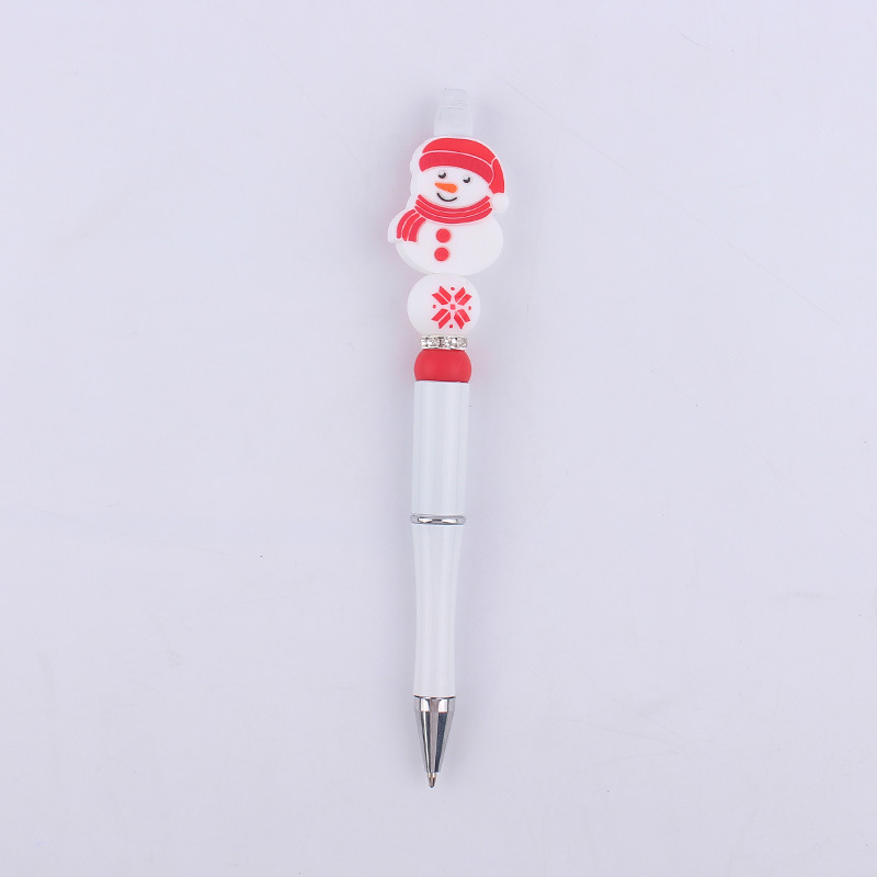 1 Piece Santa Claus Learning Daily Christmas Plastic Silica Gel Cute Ballpoint Pen display picture 2