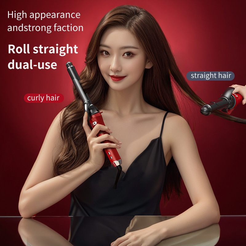 クロスボーダー多機能ヘアアイロンロングチューブカーリングとストレート両用自動ヘアアイロン韓国スタイル 26 ミリメートル大型カーリングスプレーペイント|undefined