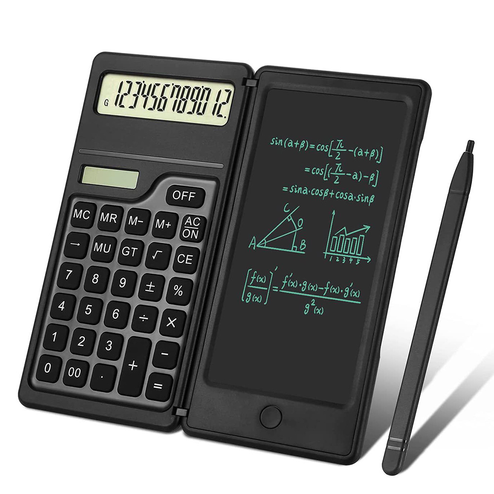 6-pulgadas calculadora solar escritura tablero aprendizaje Oficina portátil plegable LCD