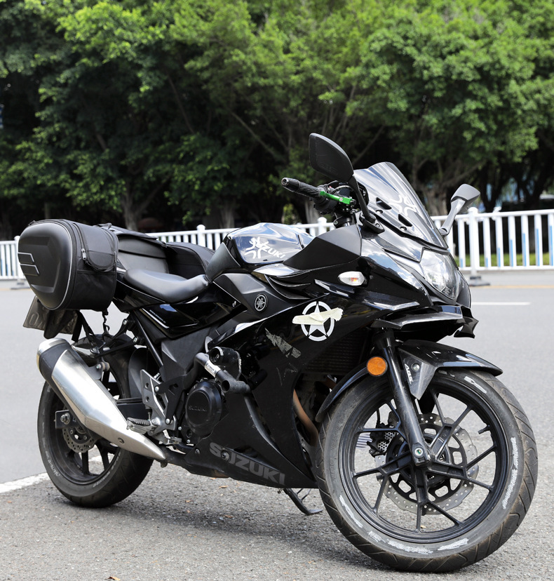 Motorcycle Saddle Bag, Helmet Bag, Waterproof Rear Seat Side Bag, Hanging Bag, Pannier Bag, Long-Distance Motorcycle Travel Luggage Bag, Motorcycle Equipment