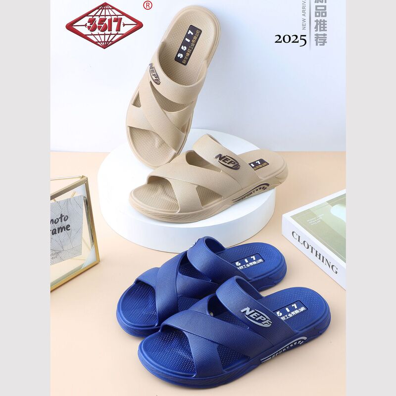 3517 men's slippers summer new men's slippers blow non-slip thick bottom one word Wuchuan men's slippers wholesale 711 3517 men's slippers summer new men's slippers blow non-slip thick bottom one word Wuchuan men's slippers wholesale 711