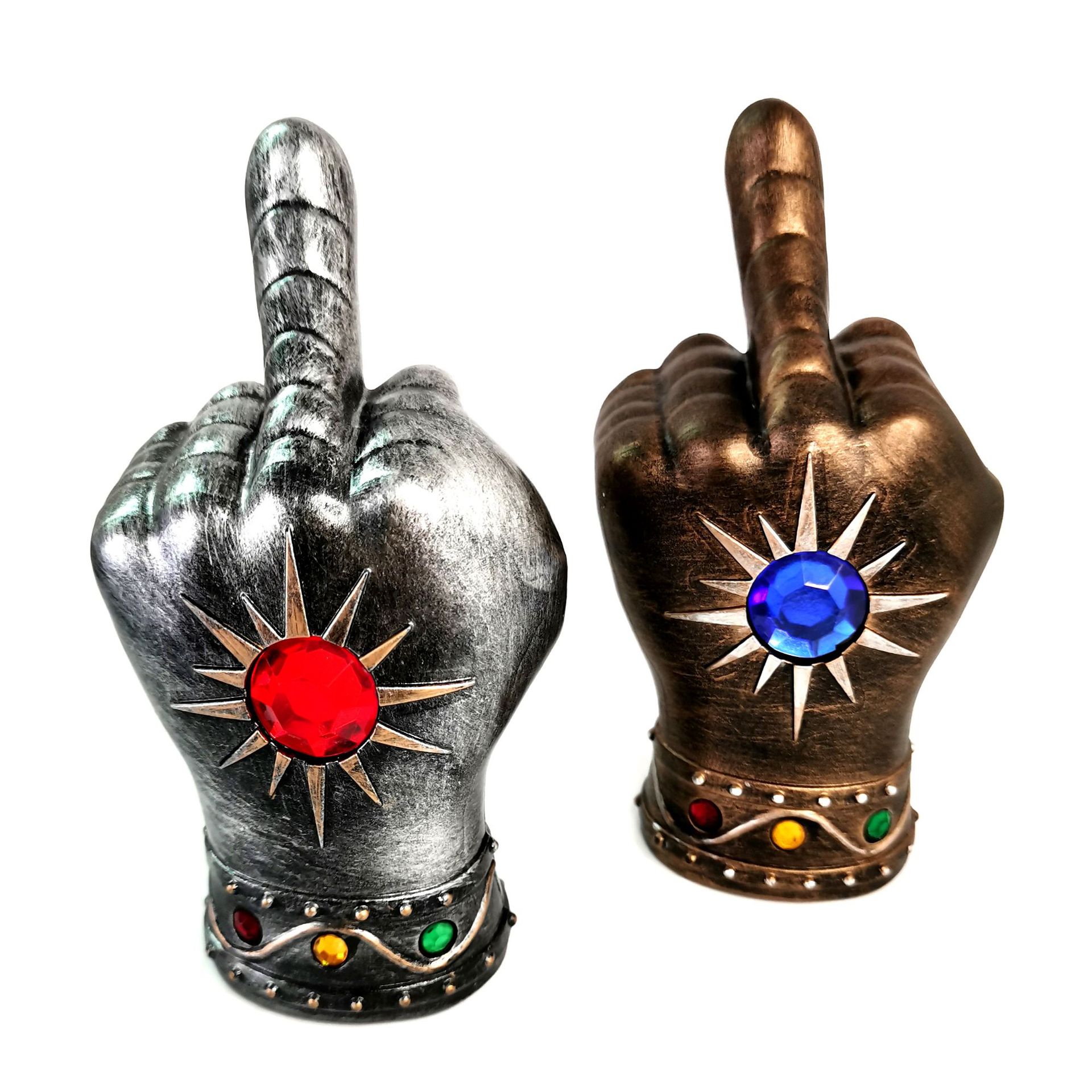 Creativo dedo medio otro abrebotellas asesino puño personalidad guantes botella de plástico abridor de botellas de ladrillo abridor