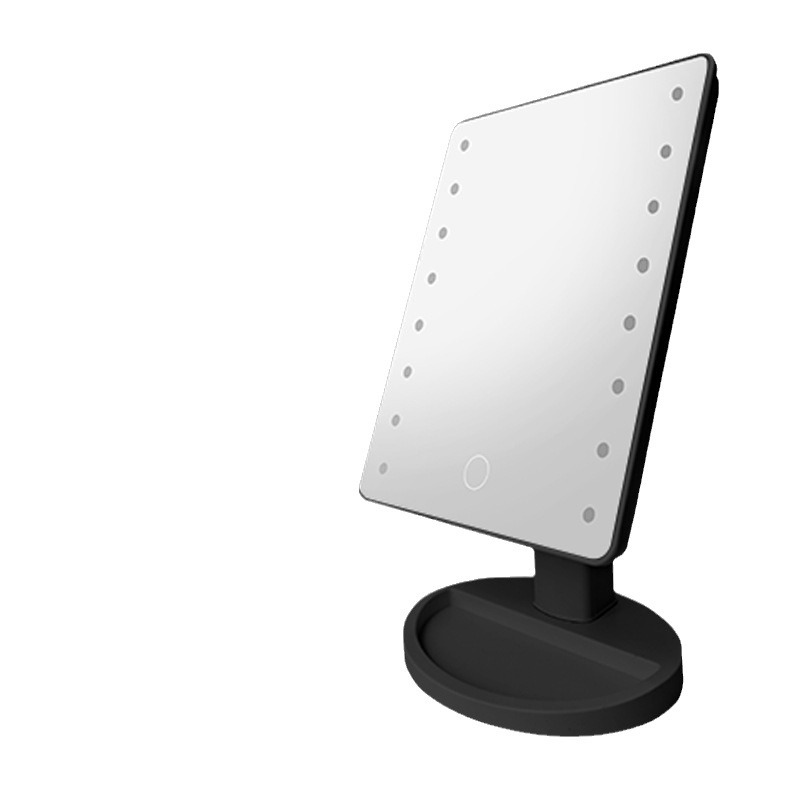 Al por mayor espejo led de almacenamiento de luz de relleno de luz HD espejo de tocador de una cara espejo de maquillaje portátil de inducción de escritorio táctil