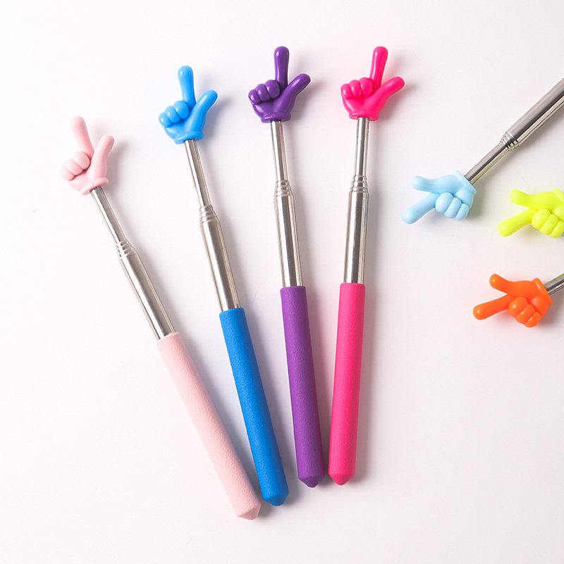 Children's baton finger telescopic point reading teaching stick home reading pointer small finger teaching aids cross-border wholesale