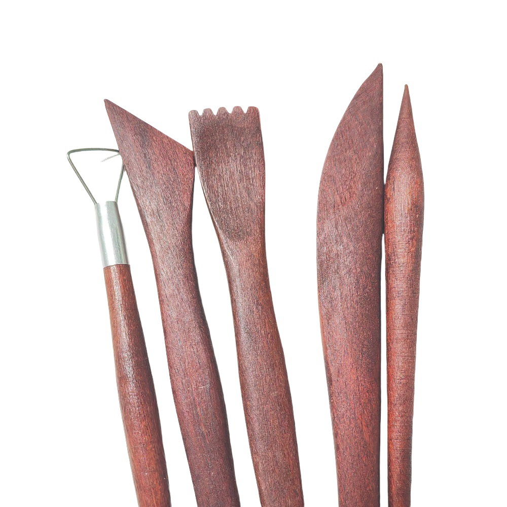 Juego de 5 Herramientas de Cerámica para Trabajar la Arcilla, Cuchillos para Esculpir Arcilla, Herramientas de Escultura de Arcilla de Doble Cabeza para Niños, Venta al por Mayor