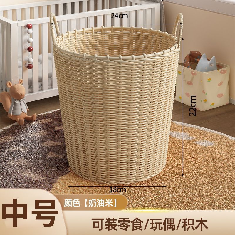 Cestas de ropa sucia de baño Cestas de ropa sucia Cestas de ropa sucia Cestas de lavandería domésticas Cestas de ropa tejidas a mano