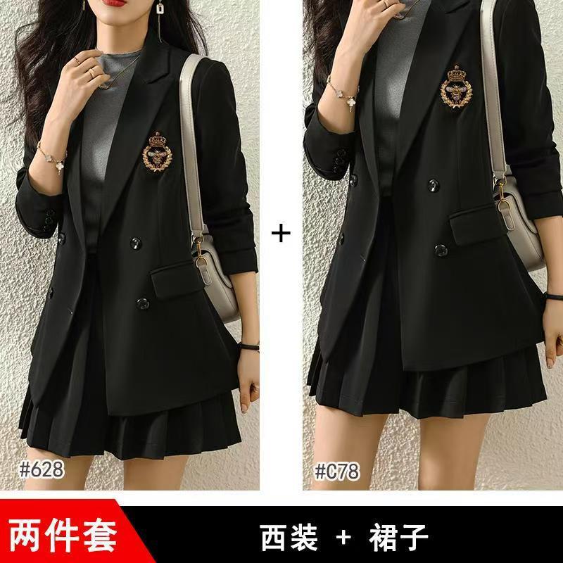 College Style Blazer Women's Autumn 2025 New Fashion Age-Reducing Temperament Casual Suit Suit Skirt