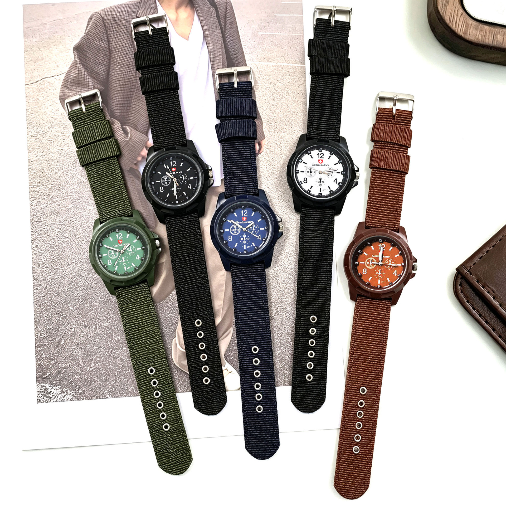 Nylon woven military watch