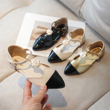 韩版儿童单鞋2025年春秋季新款中小童尖头小皮鞋女孩子时尚童鞋潮