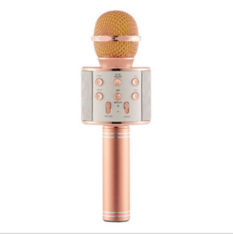 ws858 micrófono inalámbrico bluetooth K-capacitor de música micrófono USB tarjeta de sonido en vivo micrófono