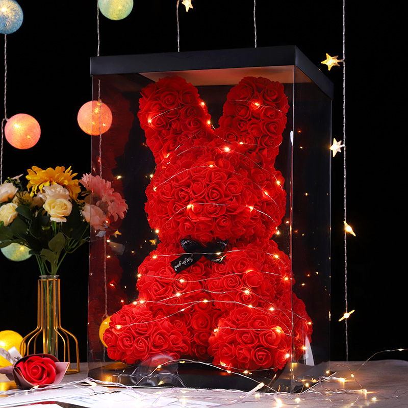 Realistic rabbit for St. Valentine's Day
