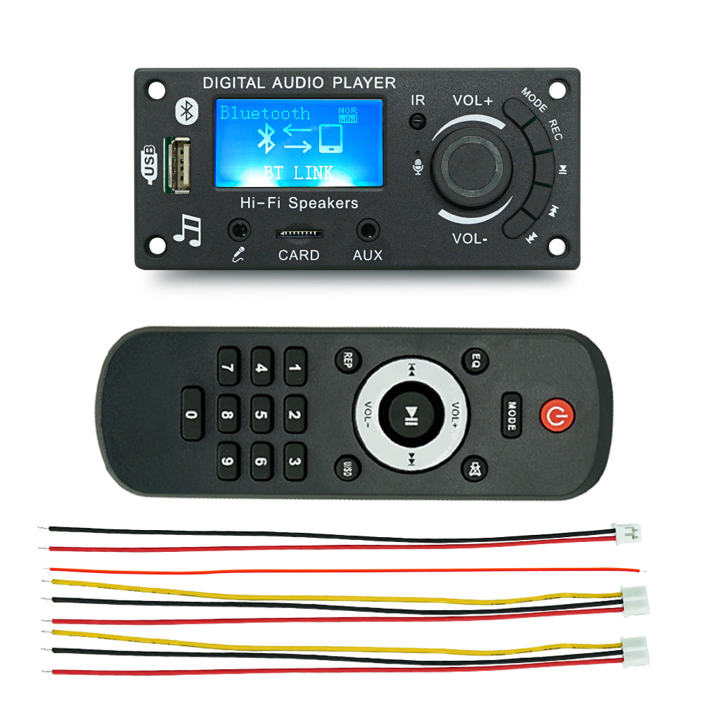 JQ LCD屏显示 mp3解码板 蓝牙模块DIY产品车载音响配件音频功放板