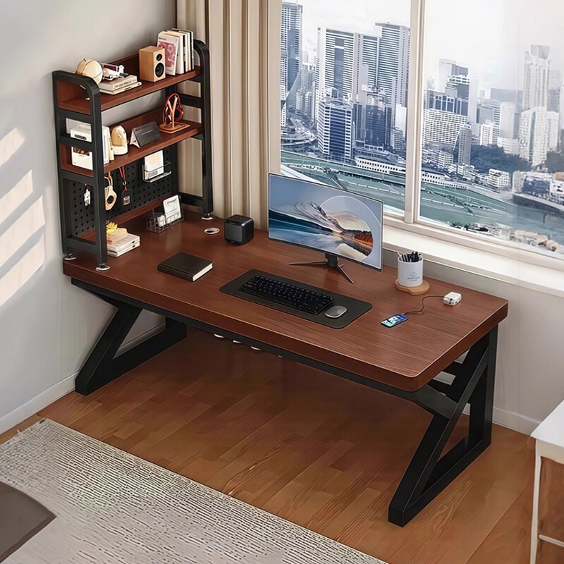 Solid Wood Computer Desk Desktop Bedroom Home Small Apartment E-Sports Table Desk Student Study Table Simple Office Desk