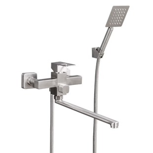 Household Bathroom Hot and Cold Rain Shower Head Shower Faucet Bath Shower 304 Stainless Steel Shower Two Functions