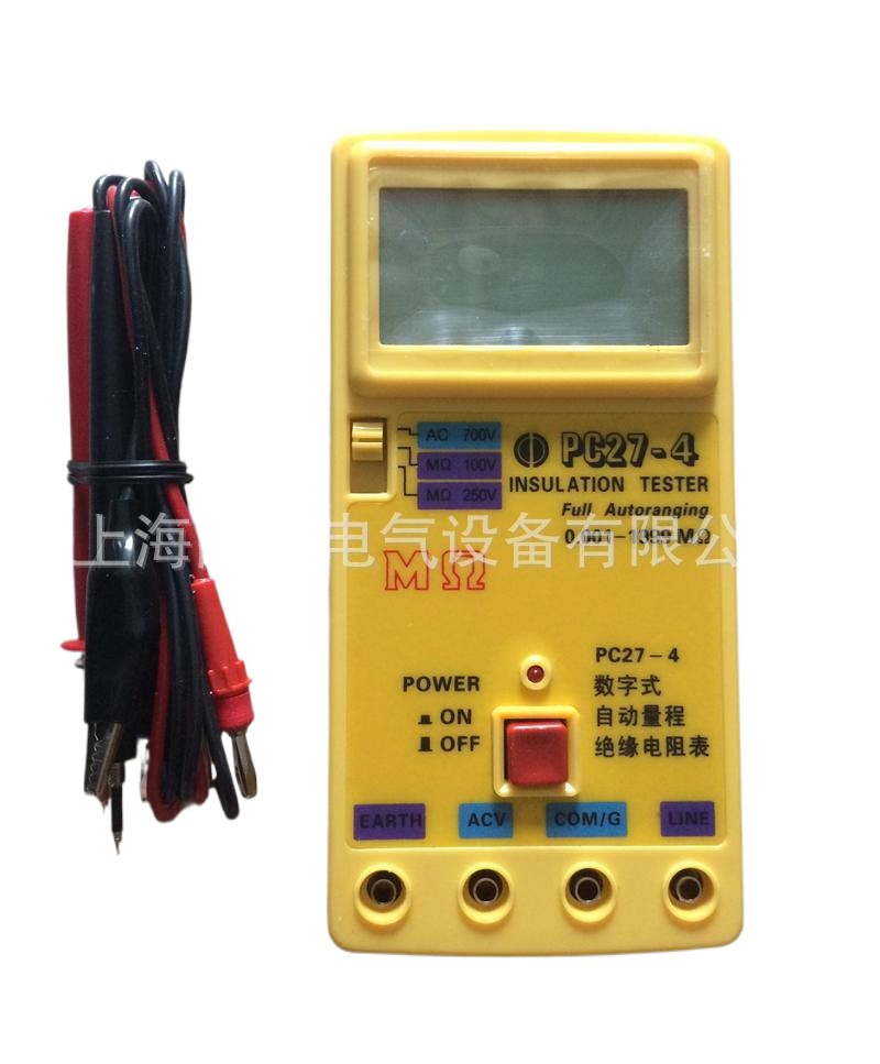 太欧  PC27-4数字式绝缘电阻表/兆欧表 PC27-4测量导线