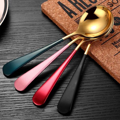 304 stainless steel internet celebrity creative high-looking thickened spoon household rice spoon spoon large spoon long handle