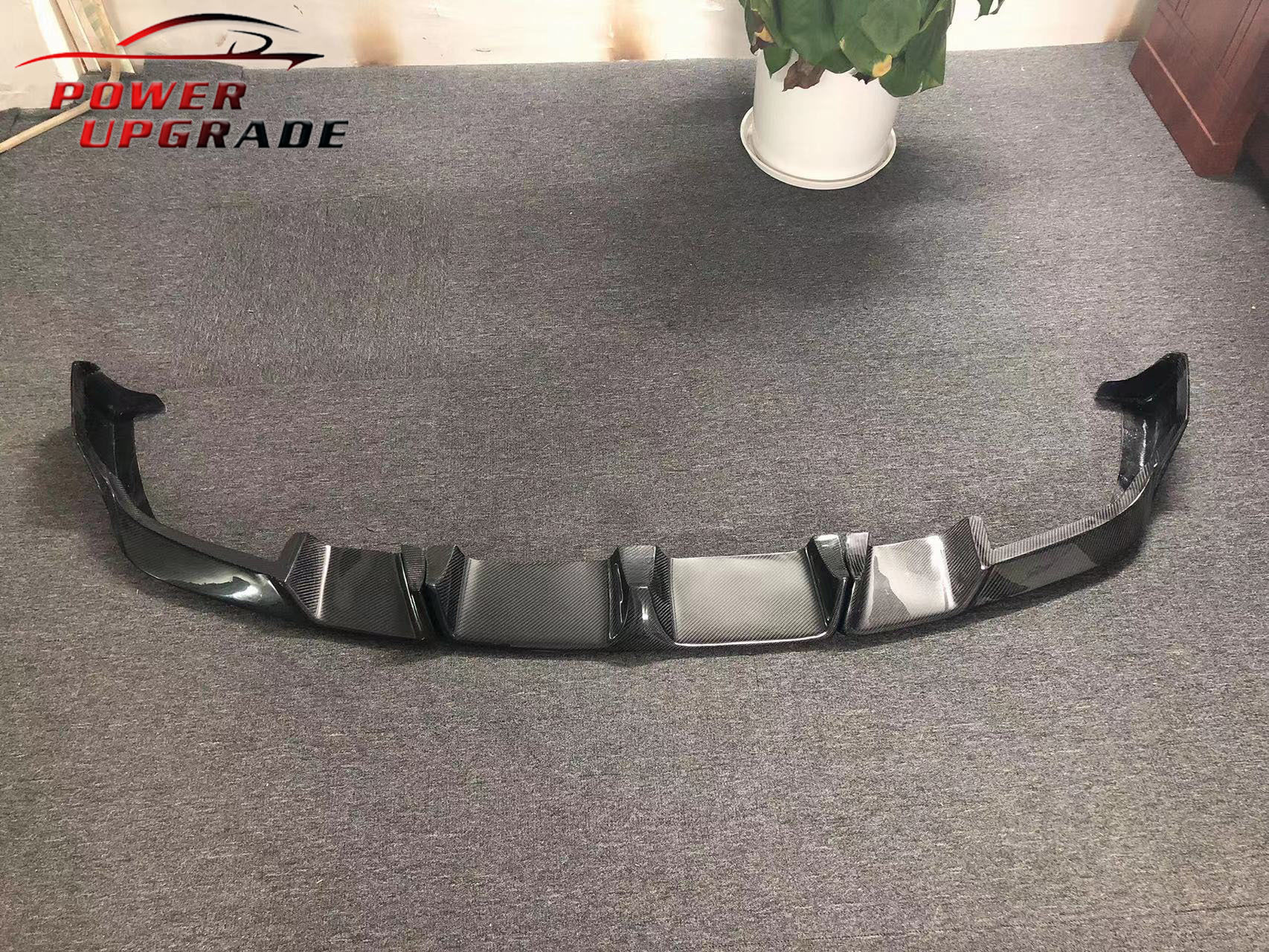 Suitable for BMW X6M F96 front lip modification part LD model carbon fiber front spoiler front bumper lip decoration
