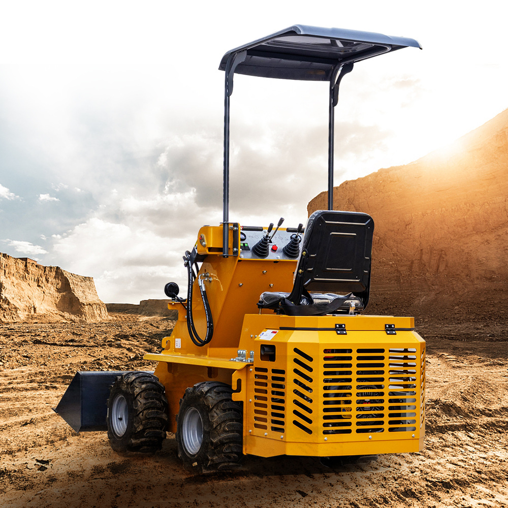 Export trade滑移装载机 遮阳棚座驾轮式铲车 外贸出口EPA认证