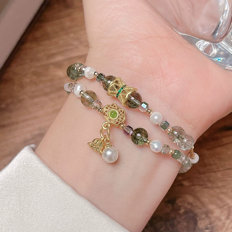 Design sophisticated fashionable crystal, beaded bracelet, bead bracelet