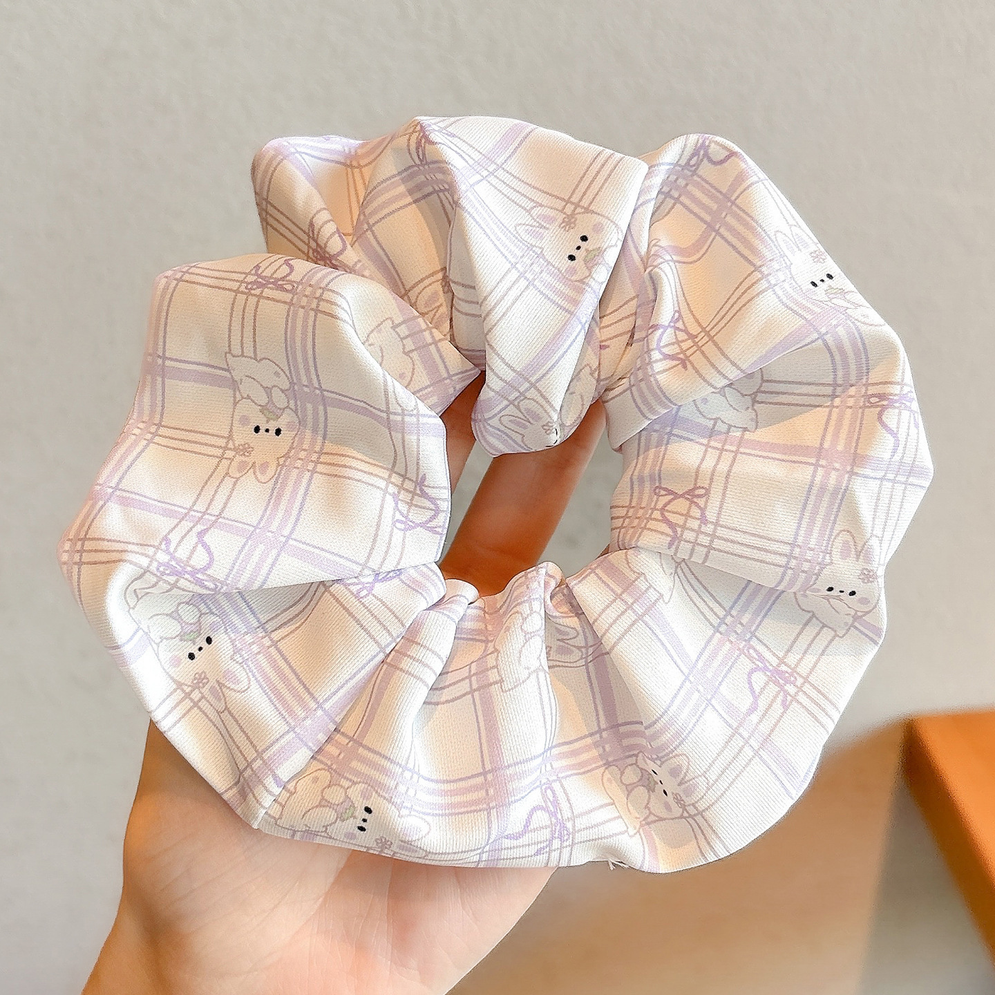 2#체크무늬 토끼 약 14cm