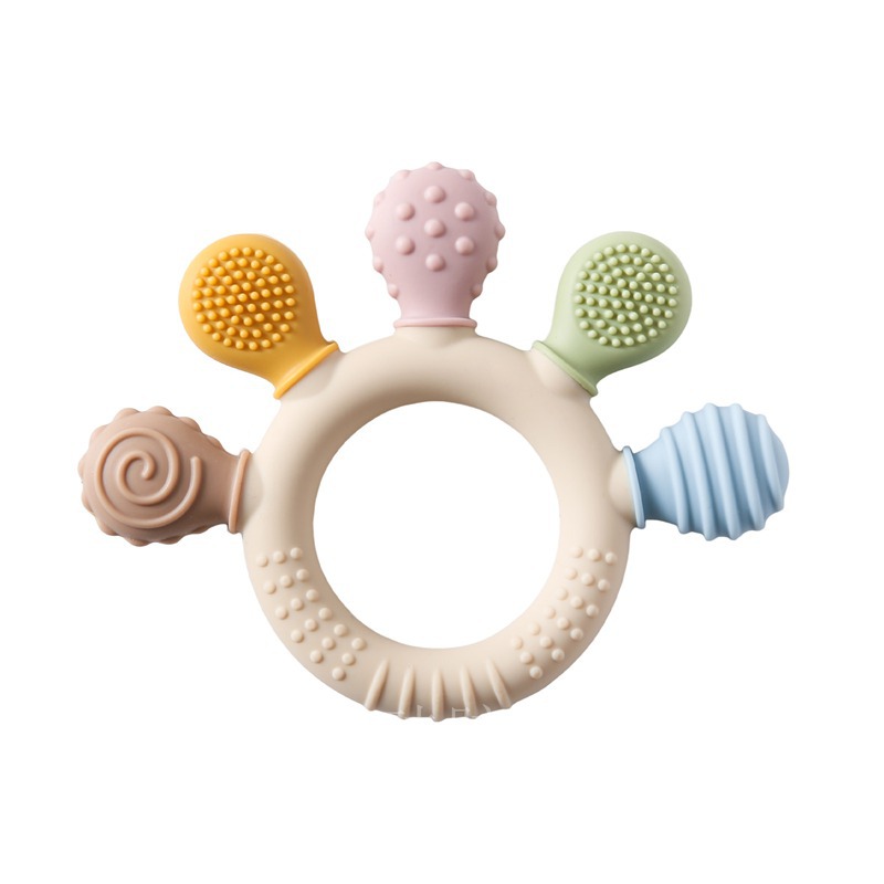 Silicone finger animal teether
